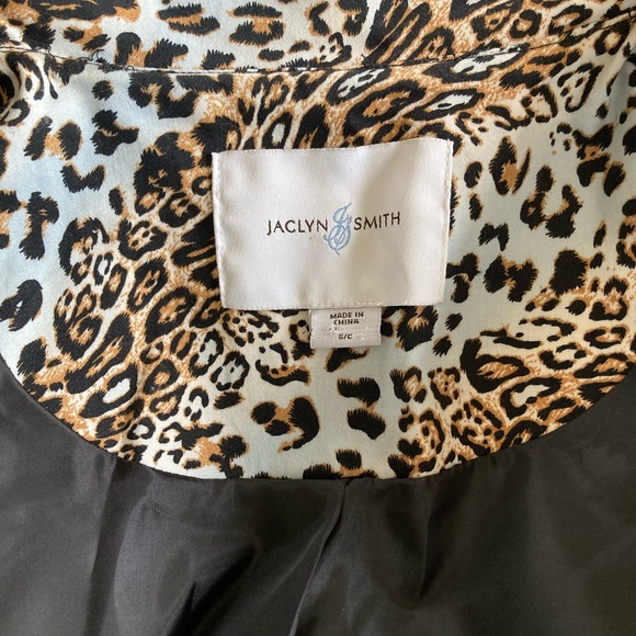 Jaclyn Smith fully lined jacket cheetah print size small - Picture 8 of 9